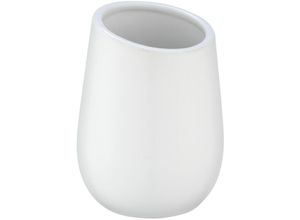 4008838173602 - Zahnputz Becher Badi Zahnbürsten Halter Keramik Bad Accessoires Gäste wc - weiss - Wenko