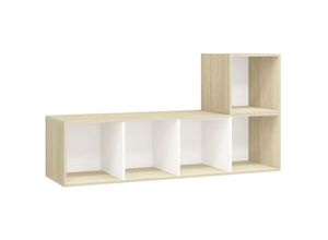 8720286591079 - Bonnevie - 2-tlg TV-Schrank-Set Weiß Sonoma-Eiche Holzwerkstoff vidaXL909956