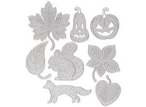4058896281573 - Stanzschablonen-Set Herbst 3–6 cm 8-teilig 4058896281573 - Stanzschablonen-Set Herbst 3–6 cm 8-teilig