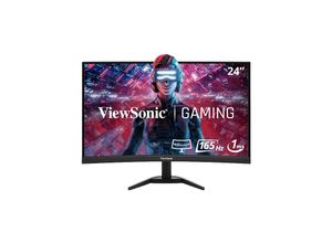 0766907016345 - ViewSonic LED-Monitor gebogen 61 cm 6100cm (24) 236 sichtbar 1920 x 1080 Full HD 1080p @ 165 Hz VA 250 cd m² 30001 1 ms 2xHDMI DisplayPort Lautsprecher [Energieklasse F] (VX2418C)