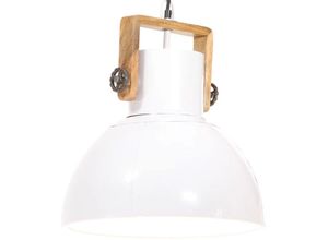 8720286024225 - Bonnevie - Hängelampe Industriestil 25 w Weiß Rund 40 cm E27 vidaXL591478