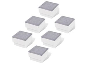 8718475976158 - LED Bodeneinbaustrahler Außen 6 Stk 100x100x68 mm vidaXL208497 8718475976158 - LED Bodeneinbaustrahler Außen 6 Stk 100x100x68 mm vidaXL208497
