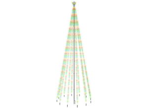 8720287018131 - Weihnachtsbaum mit Erdnägeln Mehrfarbig 732 LEDs 500 cm vidaXL - Mehrfarbig