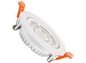 8445044039975 - Ledkia - LED-Downlight Strahler 5W cob Superslim Ausrichtbar Rund Weiss Schnitt Ø75 mm CRI90 Expert Color No Flicker Kaltes Weiß 5000K 24° 8445044039975 - Ledkia - LED-Downlight Strahler 5W cob Superslim Ausrichtbar Rund Weiss Schnitt Ø75 mm CRI90 Expert Color No Flicker Kaltes Weiß 5000K 24°