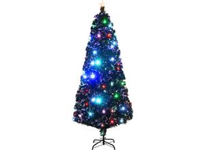 8719883668000 - Vidaxl - Künstlicher WeihnachtsbaumKunstbaum mit Ständer LED 210 cm Fiberoptik