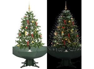 8719883661933 - Vidaxl - Schneiender Weihnachtsbaum mit SchirmfußKunstbaum Grün 140 cm