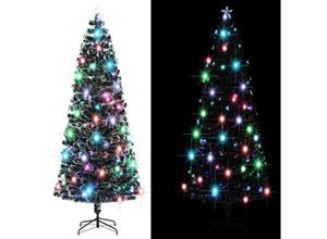 8719883667966 - Vidaxl - Künstlicher WeihnachtsbaumKunstbaum mit Ständer LED 240 cm Fiberoptik