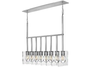 5024005383413 - Elstead Lighting QN-LUDLOW8-PN QUINTIESSE Kronleuchter Ludlow E27 8x40W Stahl Nickel poliert Acryl klar L26cm H558cm B103cm dimmbar