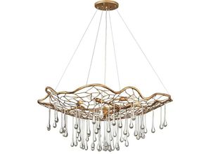 5024005384113 - Elstead - Lighting QN-LAGUNA-6P quintiesse Kronleuchter Laguna E14 6x40W Stahl Gold brüniert H369cm Ø914cm dimmbar höhenverstellbar