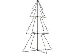 8720286433911 - Bonnevie - WeihnachtsbaumKunstbaum Kegelform 160 LEDs Indoor Outdoor 78x120 cm vidaXL