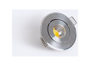 8445044025442 - Ledkia - LED-Downlight Strahler 1W cob Schwenkbar Rund Silber Schnitt ø 45mm Warmes Weiß 2700K 60º