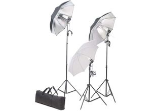 8718475814863 - Vidaxl - Fotostudio-Beleuchtung Set 24 Watt mit Stativen & Schirmen