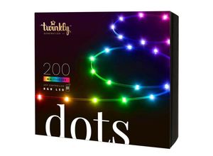 8056326677930 - TWINKLY - Dots – App-gesteuerte LED-Lichterkette mit 200 RGB (16 Millionen Farben) LEDs 10 Meter Transparenter Kabel Intelligente