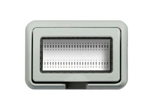 8012199965369 - Platte Idrobox Bticino IP55 4 Plätze für LivingLight oder Luna grau 24604