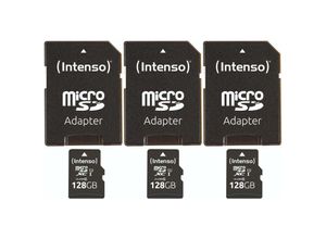 4049702720096 - MicroSD-Card Performance Line 3424491 128 gb 3er Pack - Intenso