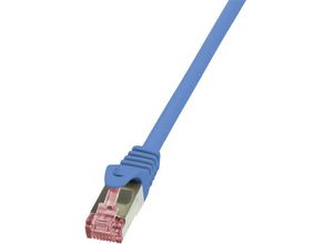 4052792021431 - CQ2066S RJ45 Netzwerkkabel Patchkabel cat 6 s ftp 300 m Blau Flammwidrig mit Rastnasensc - Logilink