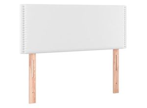 8720287281894 - Bonnevie - led KopfteilBetthaupt Weiß 80x5x78 88 cm Kunstleder vidaXL