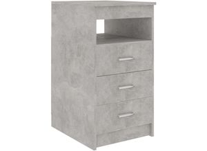 8719883915111 - Sideboard，Kommode mit Schubladen Betongrau 40x50x76 cm Holzwerkstoff vidaXL