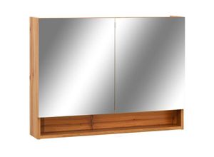 8720286109618 - Bonnevie - LED-SpiegelschrankBad Spiegelschrank fürs Bad Eiche 80x15x60 cm mdf vidaXL