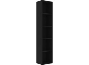 8719883869483 - Bonnevie - BücherregalStandregal Schwarz 40x30x189 cm Holzwerkstoff vidaXL