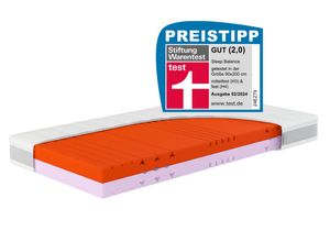 4046277625856 - 7 Zonen Kaltschaum - Matratze Sleep Balance mit Wendefunktion 90x200 cm H3 H4