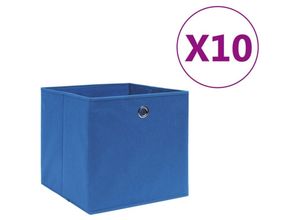 8720286087145 - Bonnevie - 10 Stk AufbewahrungsboxenWerkzeugaufbewahrung Vliesstoff 28x28x28 cm Blau vidaXL