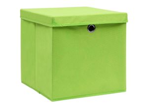 8720286087459 - Bonnevie - Aufbewahrungsboxen mit Deckeln 4 Stk 28x28x28 cm Grün vidaXL66092