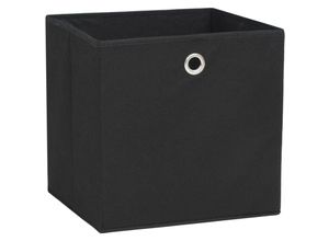 8720286087046 - Bonnevie - 4 Stk AufbewahrungsboxenWerkzeugaufbewahrung Vliesstoff 28x28x28 cm Schwarz vidaXL