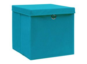 8720286087510 - Bonnevie - 10 Stk AufbewahrungsboxenWerkzeugaufbewahrung mit Deckeln 28x28x28 cm Babyblau vidaXL