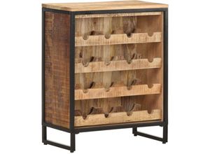 8720286069851 - Bonnevie - Weinschrank 62x33x785 cm Raues Mangoholz vidaXL531717