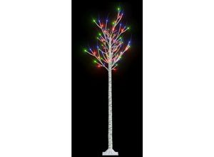 8720286442975 - WeihnachtsbaumKunstbaum 180 LEDs 18m Mehrfarbig Weide Indoor Outdoor vidaXL