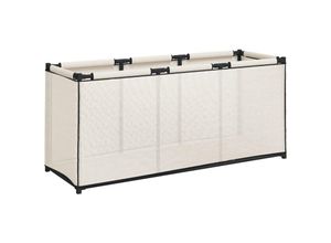 8720286957257 - Bonnevie - Aufbewahrungsbox Creme 105x345x45 cm Stoff vidaXL541289