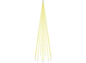 8720287069416 - LED-Weihnachtsbaum für FahnenmastOutdoor-Lichterketten Warmweiß 310 LEDs 300 cm vidaXL