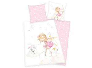 4006891938404 - Bettwäsche Little Fairy Renforcé 135 x 200 + 80 x 80 cm