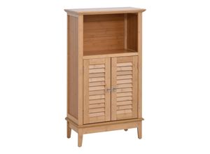 4250871289431 - Badezimmerschrank natur 50 x 255 x 92 cm (BxTxH) Standregal Badregal Badezimmerregal Badmöbel