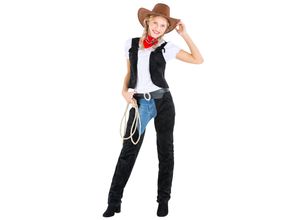 4260505444402 - tectake® Frauenkostüm Cowgirl wild Amber