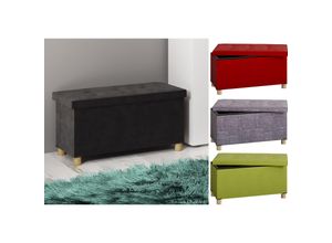 4051814411700 - Stoff Sitzbank Maße ca H 40 x B 76 x T 38 cm Kiste für flexiblen Einsatz in allen Wohnräumen Aufbewahrungsbox Sitztruhe - Sizos L 4051814411700 - Stoff Sitzbank Maße ca H 40 x B 76 x T 38 cm Kiste für flexiblen Einsatz in allen Wohnräumen Aufbewahrungsbox Sitztruhe - Sizos L