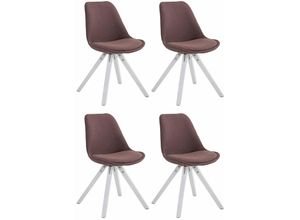 4251756479251 - 4er Set Esszimmer-Stuhl Toulouse Stoff Square mit Stoffbezug und hochwertigem Sitzpolster I Mit Stabilem Holzgestell I Sitzhöhe 48 cm 4251756479251 - 4er Set Esszimmer-Stuhl Toulouse Stoff Square mit Stoffbezug und hochwertigem Sitzpolster I Mit Stabilem Holzgestell I Sitzhöhe 48 cm