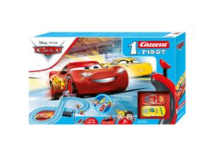4007486630376 - CARRERA Lightning McQueen Dinoco Cruz Disney Pixar First Freunde Starter-Kit 20063037 Rennspielzeugauto Set Ab 3 Jahre 4007486630376 - CARRERA Lightning McQueen Dinoco Cruz Disney Pixar First Freunde Starter-Kit 20063037 Rennspielzeugauto Set Ab 3 Jahre