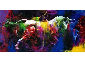 4019449405327 - Originalbild COLOURFUL BULL II (LB 90x180 cm) PRO ART