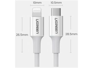 6957303814930 - Ugreen - usb c auf Lightning 3ft Kabel usb c auf Lightning 3ft MFi pd zertifizierte Schnellladung kompatibelmit iPhone 14 14 Pro iPhone 13 13 Pro