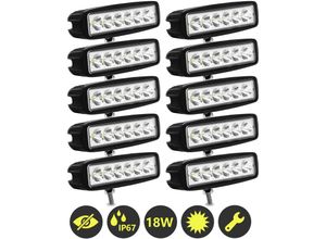 0726506031286 - Tolletour - led Arbeitsscheinwerfer 12V 24V led Scheinwerfer Traktor Arbeitslicht Led Scheinwerfer 12v traktor für Offroad suv atv Led Strahler