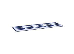 8720845705732 - Jinlefu - Gartenbank-Auflage Blau&Weiß Gestreift 150x50x3cm Oxford-Gewebe vidaXL - Mehrfarbig