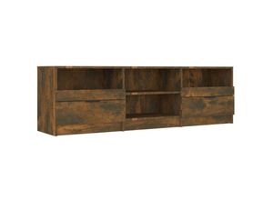 8720286968314 - Bonnevie - TV-SchrankTV-Möbel Räuchereiche 150x335x45 cm Holzwerkstoff vidaXL