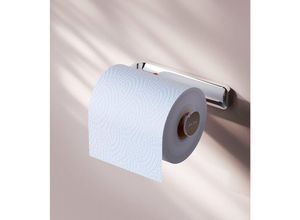 4051343071703 - Ampm - Toilettenpapierhalter Wandmontage mit bohren Klopapierhalter Edelstahl wc Papierhalter für Badezimmer Edelstahl Wandbefestigung Chrom - Chrom