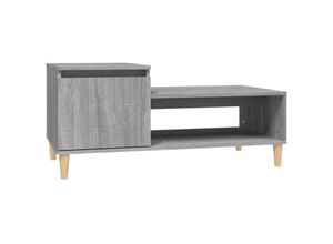 8720287224983 - Bonnevie - Couchtische Kaffeetisch Grau Sonoma 100x50x45 cm Holzwerkstoff vidaXL