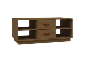 8720287203582 - Bonnevie - Couchtische Kaffeetisch Honigbraun 100x50x41 cm Massivholz Kiefer vidaXL