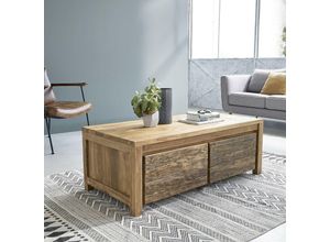 3662251001587 - Berah Getah - Couchtisch 2 Schubladen aus recyceltem Teakholz 3662251001587 - Berah Getah - Couchtisch 2 Schubladen aus recyceltem Teakholz