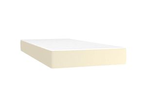 8720287160588 - Bonnevie - TaschenfederkernmatratzeMatratze Komfortable Creme 100x200x20 cm Kunstleder vidaXL