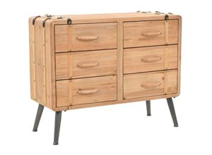 8718475600572 - Bonnevie - Schubladenschrank Tannenholz Massiv 91 × 35 × 73 cm vidaXL126412